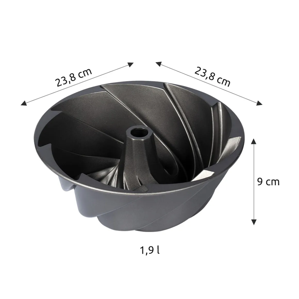 Aluguss-Backform "Gugelhupf"