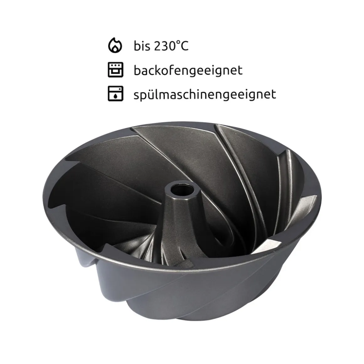 Aluguss-Backform "Gugelhupf"