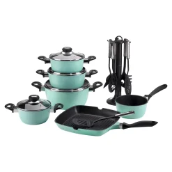 Aluguss-Topfset, 17-teilig mint