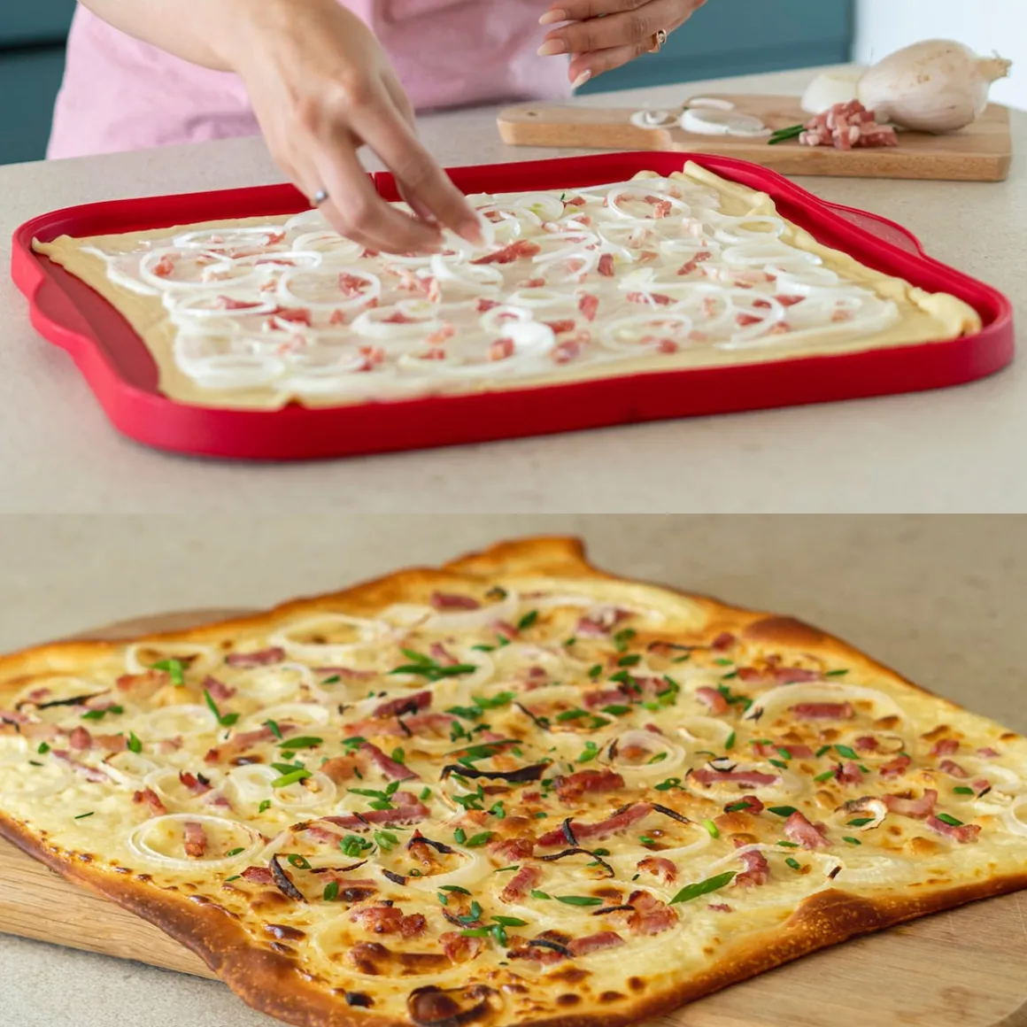 Backblech, faltbar, Silikon