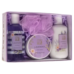 Badeset „Lavendel“, 4-teilig