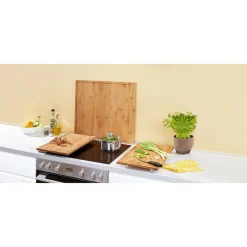 Bambus-Abdeckplatte & Schneidebrett 2 Stück
