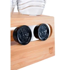 Bambushalter für 3 Sodastream-Flaschen Wibschla 33