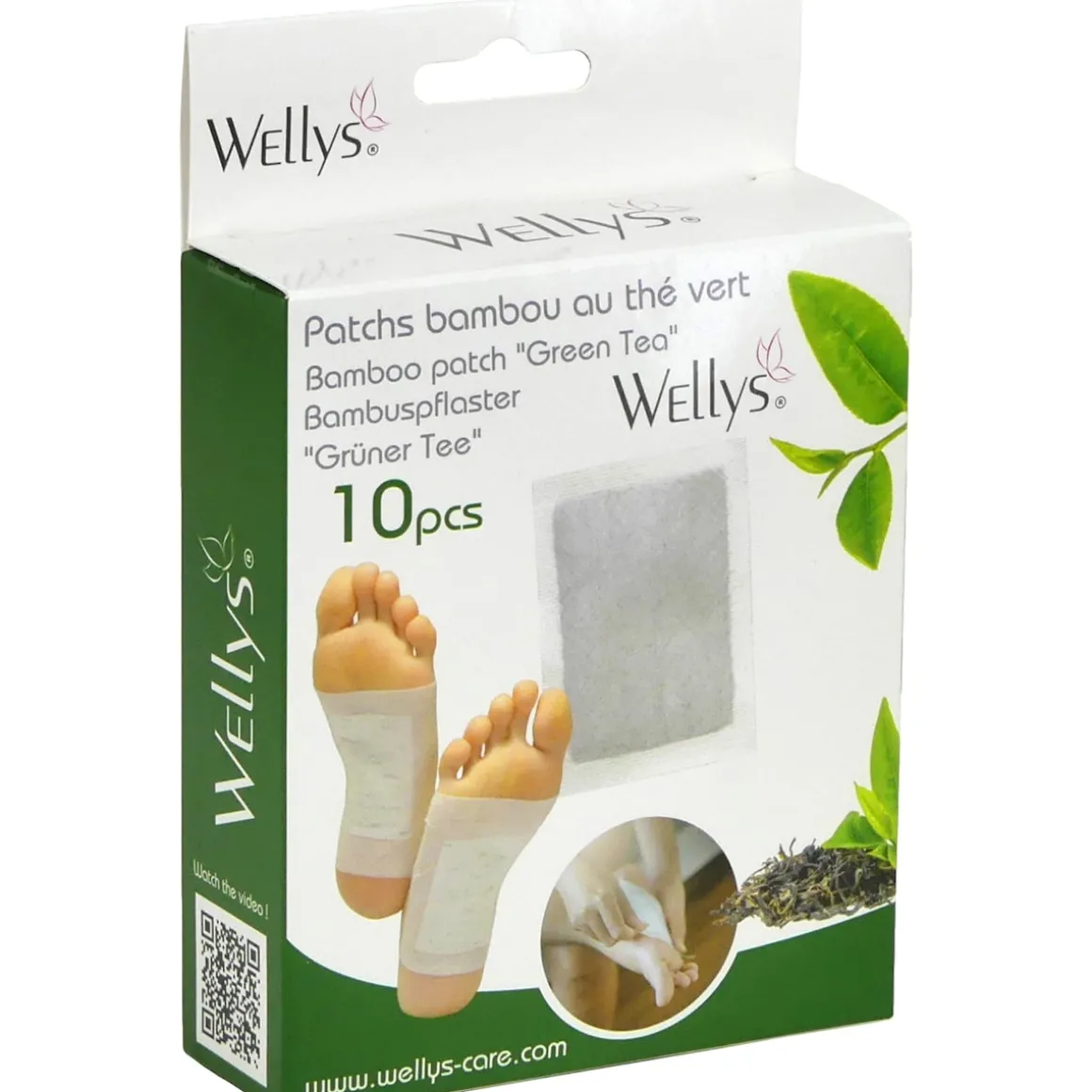 Bambus-Pflaster Grüner Tee, 10 Stück