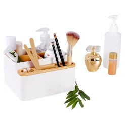 Bambus-Schreibtisch-Organizer