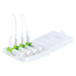 Batterien AAA Micro 400 mAh, wiederaufladbar, 4 Stück