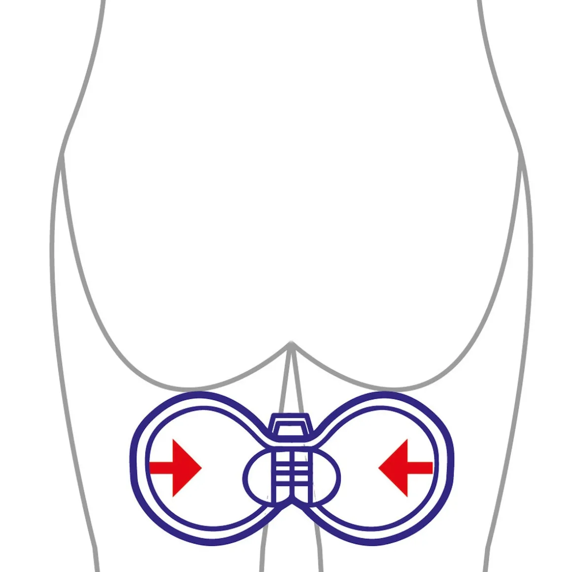 Beckenboden-Trainer Blau