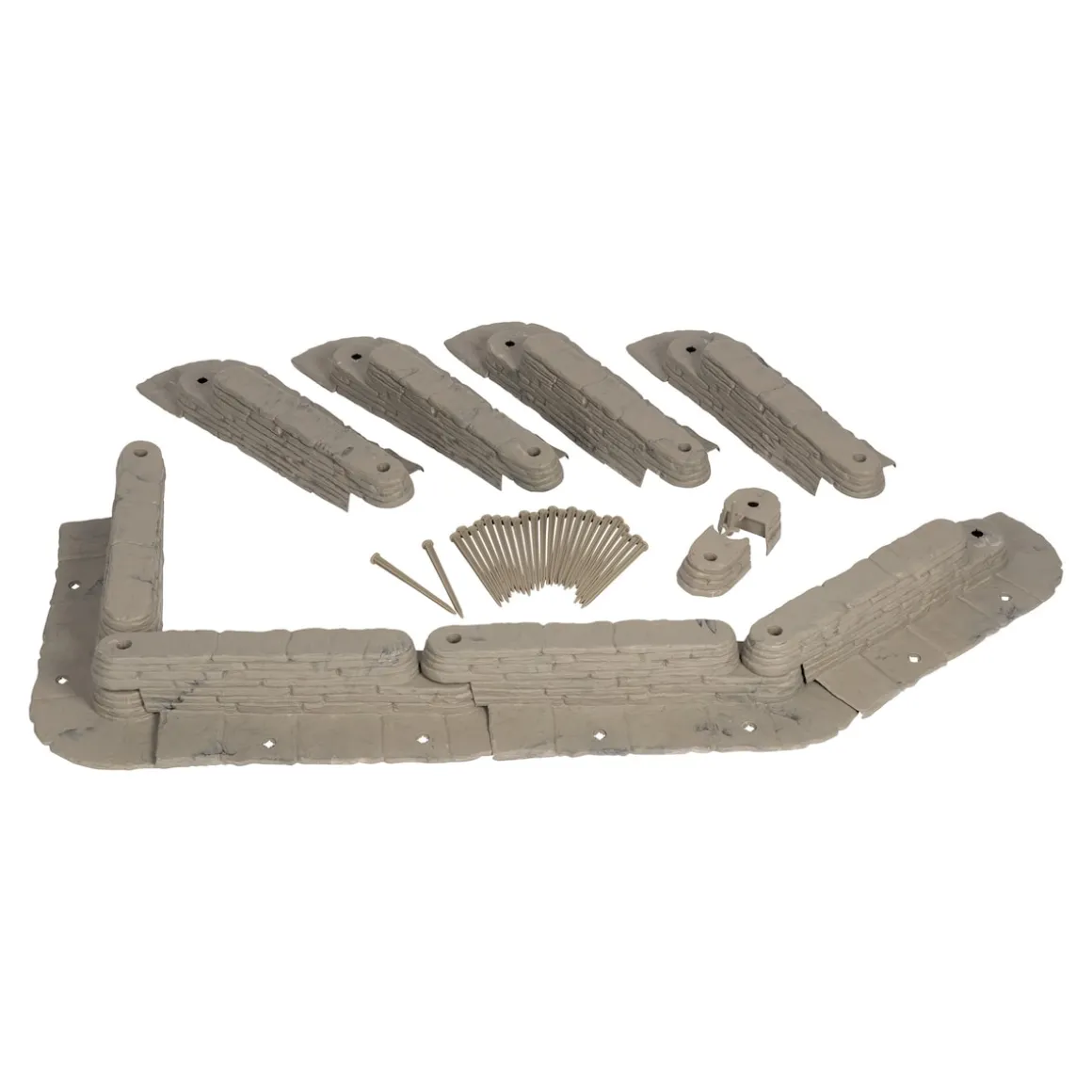 Beetbegrenzung „Steinmauer“, 8 Stück