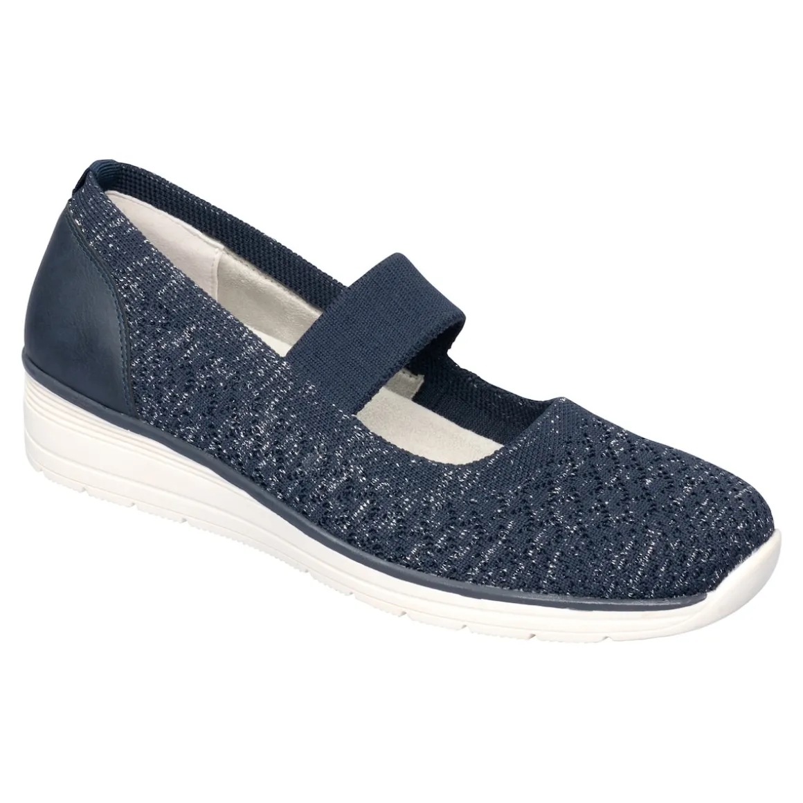Bequem-Ballerina "Federleicht" marine