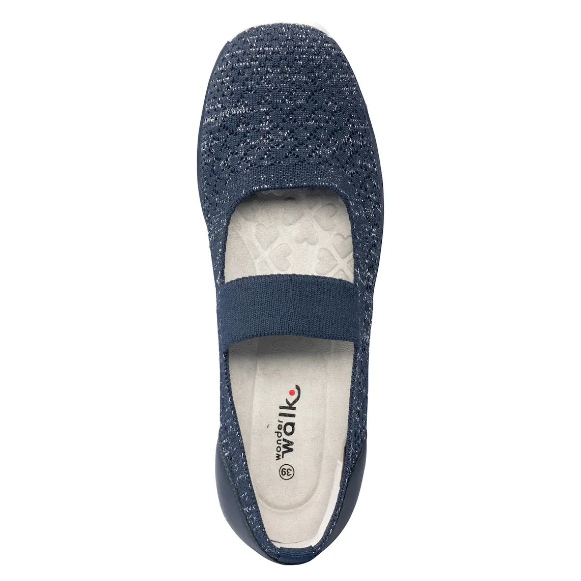Bequem-Ballerina "Federleicht" marine