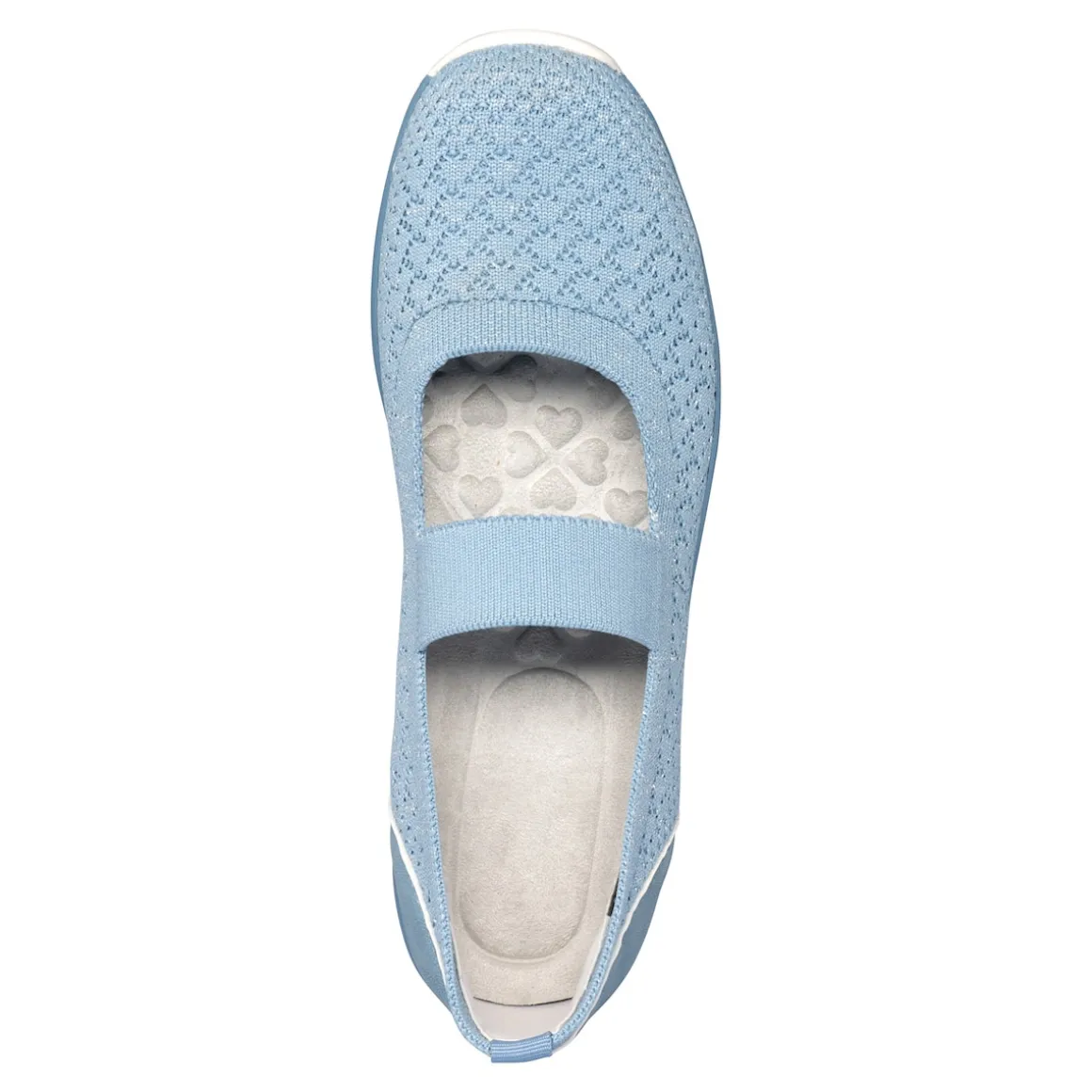 Bequem-Ballerina "Federleicht" rauchblau