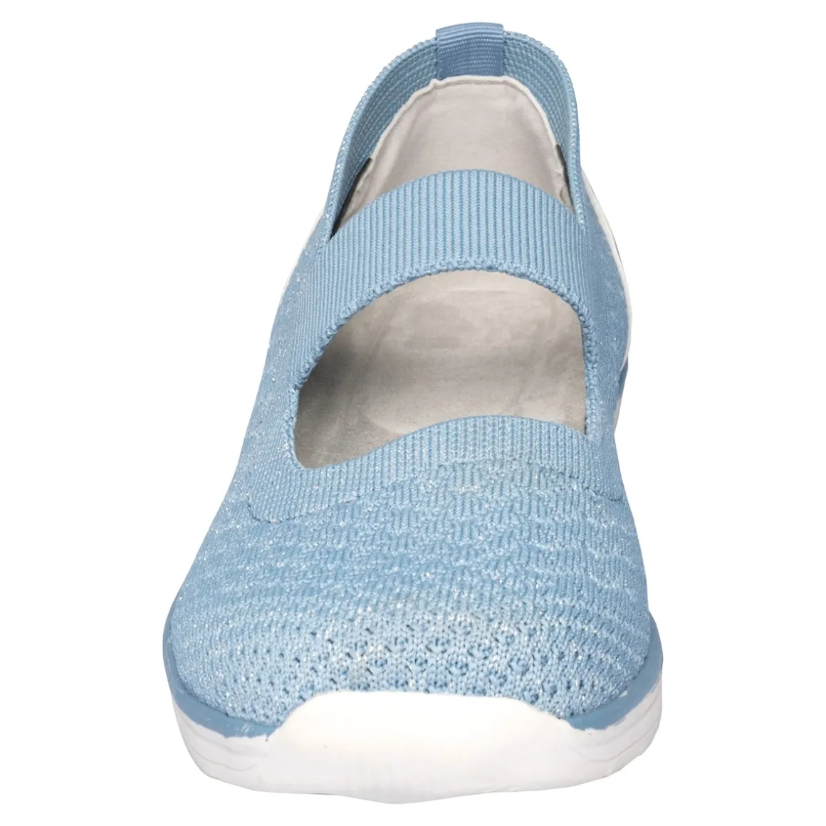 Bequem-Ballerina "Federleicht" rauchblau