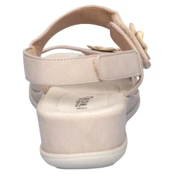Bequem-Klettsandale „Daniela“ beige