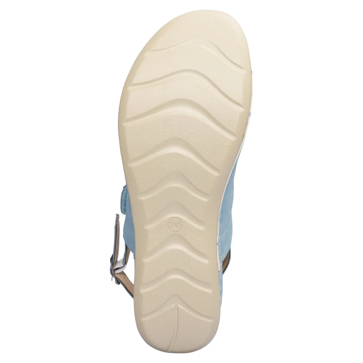 Bequem-Klettsandalette "Carina" hellblau