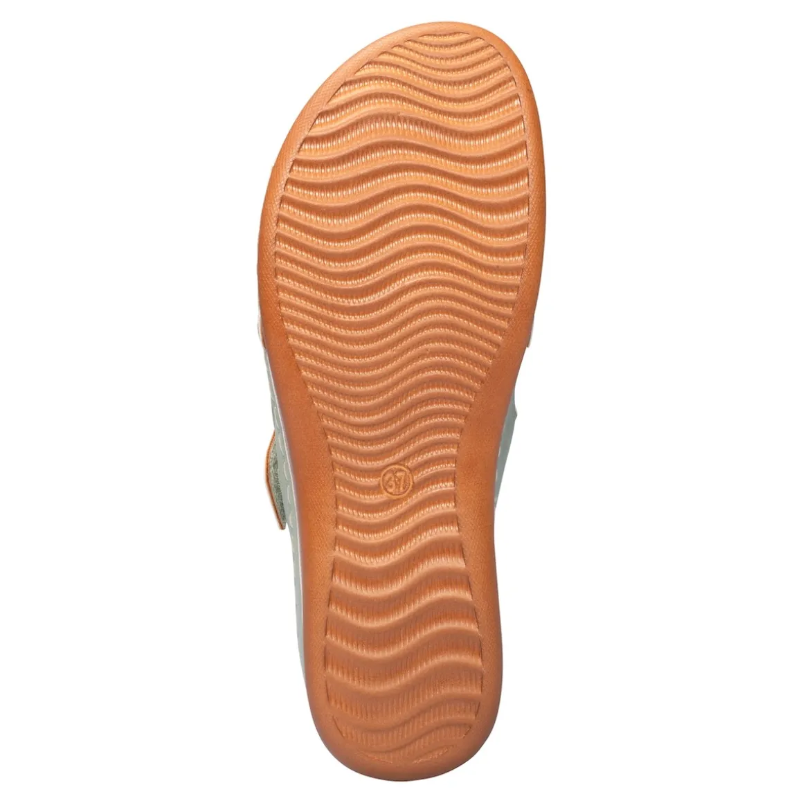 Bequem-Pantolette „Blume“ grün