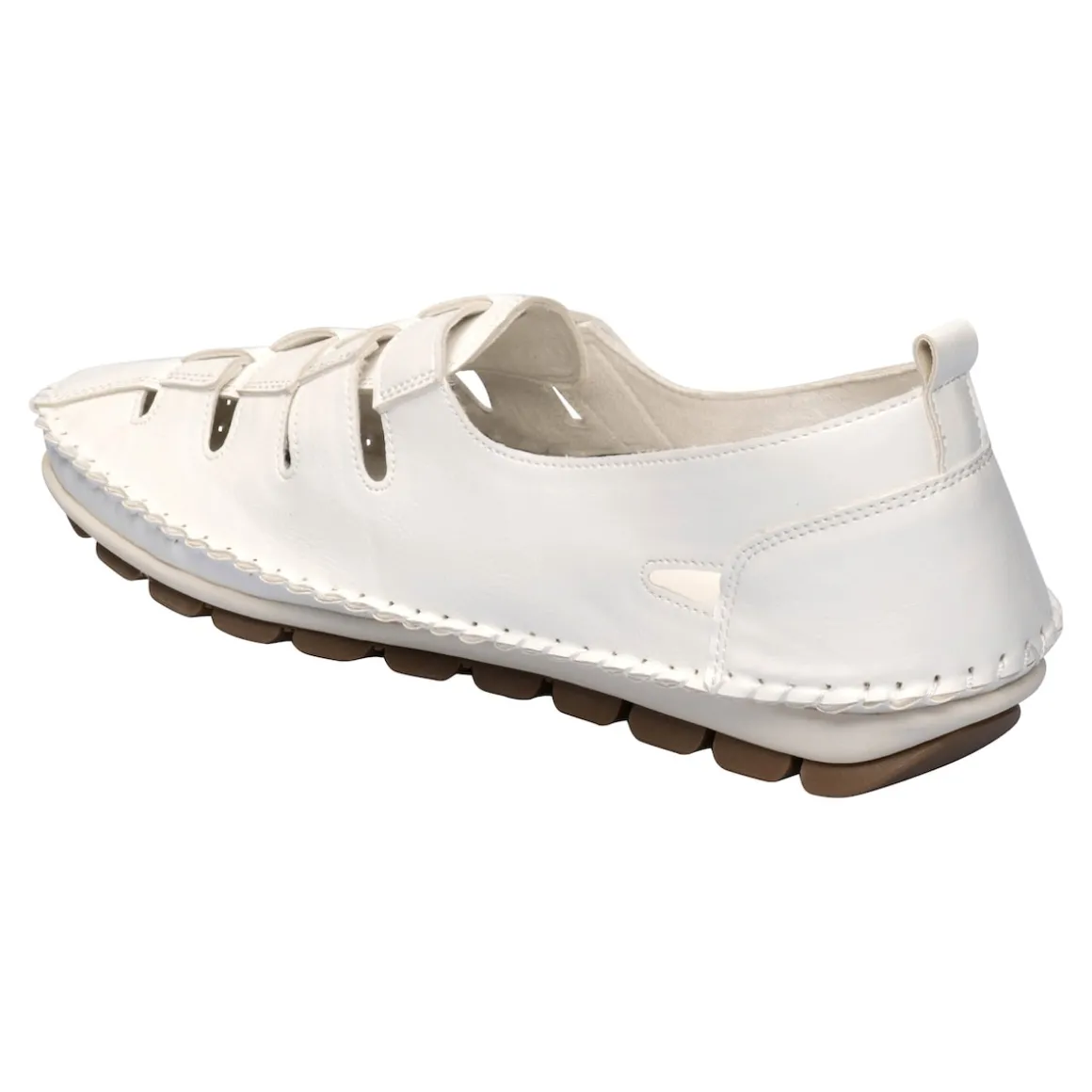 Bequem-Slipper „Bianca“ weiß