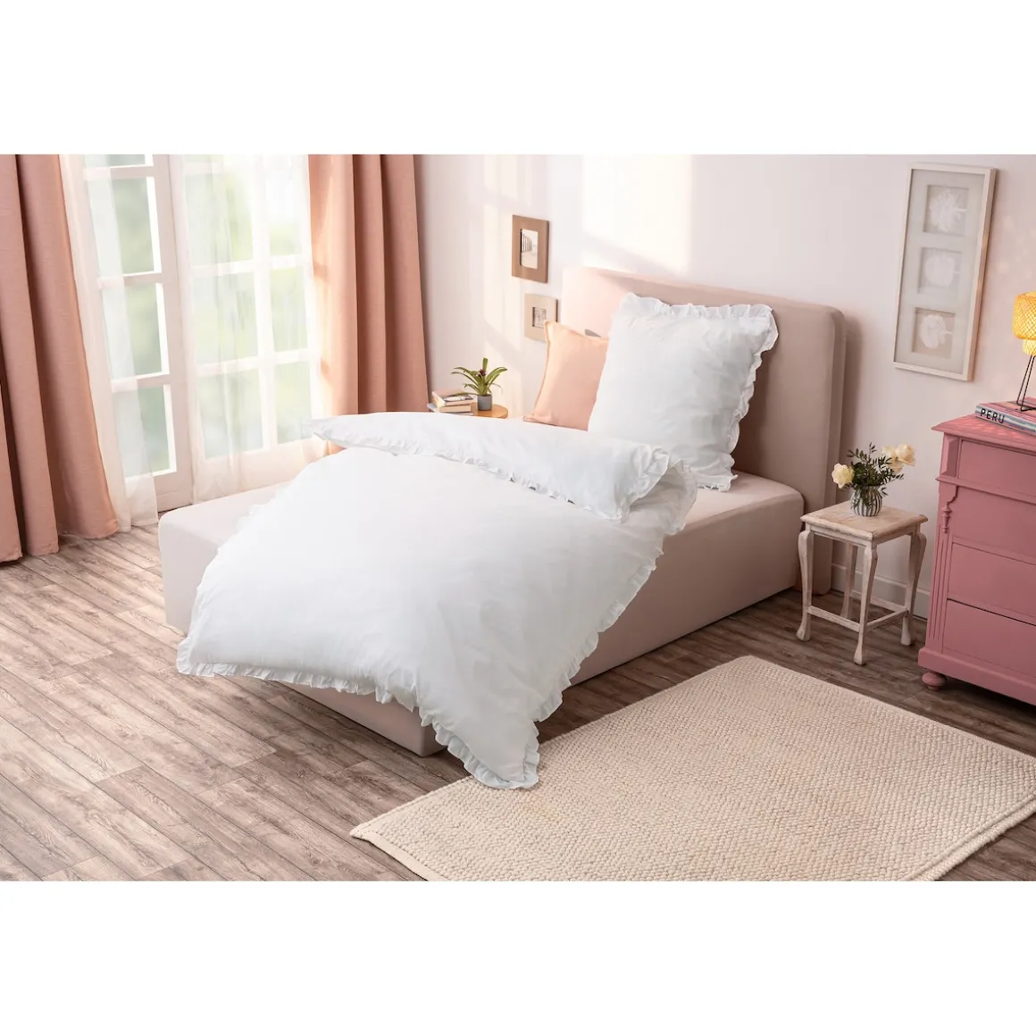 Bettwäsche „Romantik“, 2-teilig, 135x200 cm