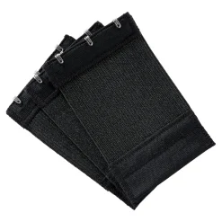 BH-Verlängerung, 3 Stück 3 Häkchen schwarz