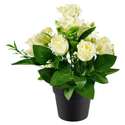 Blumengesteck "Rose" weiß