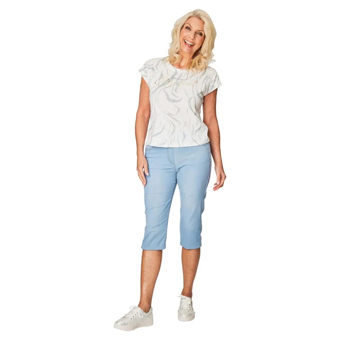 Capri-Schlupfjeans „Dunja“