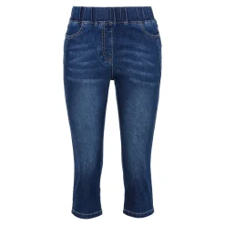 Capri-Schlupfjeans „Dunja“ dunkelblau
