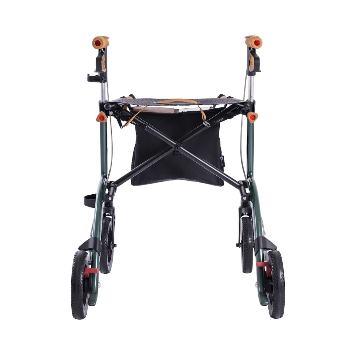 Carbon Rollator inklusive Tasche, faltbar British Racing Green