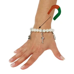 Charms Magnet Armband Weiß