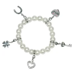 Charms Magnet Armband Weiß