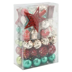 Christbaumschmuck-Sortiment „XXL“, 132-teilig