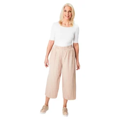 Culotte-Plisseehose "Sonja" beige