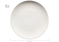 Dalia Tafelservice, Porzellan Weiß