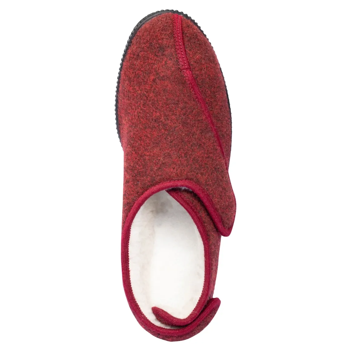 Damen-Hausschuh "Bonn" dunkelrot
