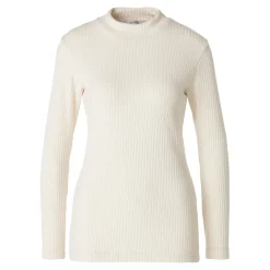 Damen-Pullover, gerippt creme