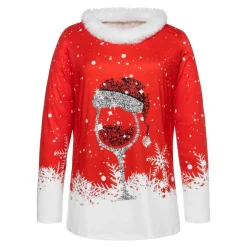 Damen-Shirt „Festtage“ rot