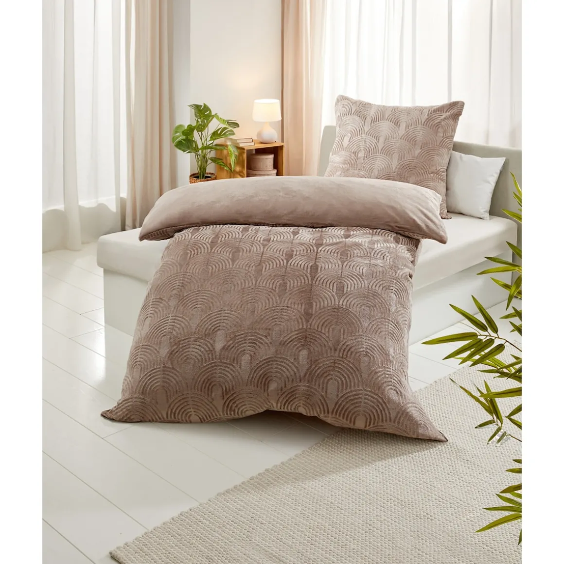 Deluxe-Bettwäsche „Cashmerelike“, 2-teilig, 135x200 cm