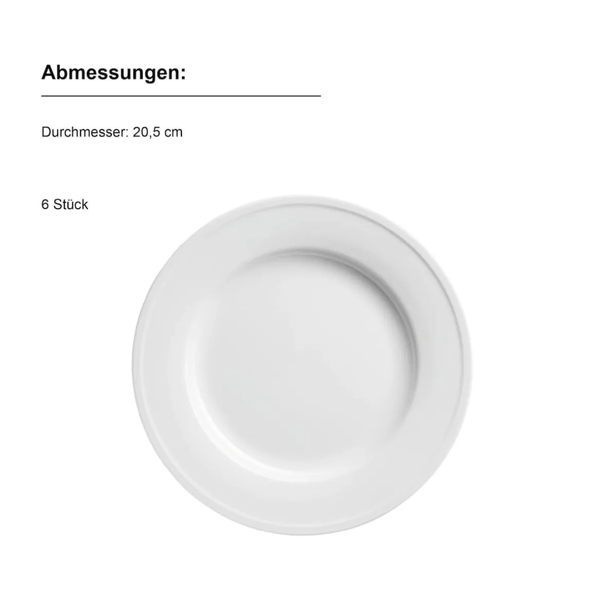 Dessertteller Set, Porzellan Arlona