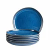 Dessertteller Set, Steinzeug Cordelia Königsblau