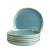 Dessertteller Set, Steinzeug Cordelia Grün / Blau