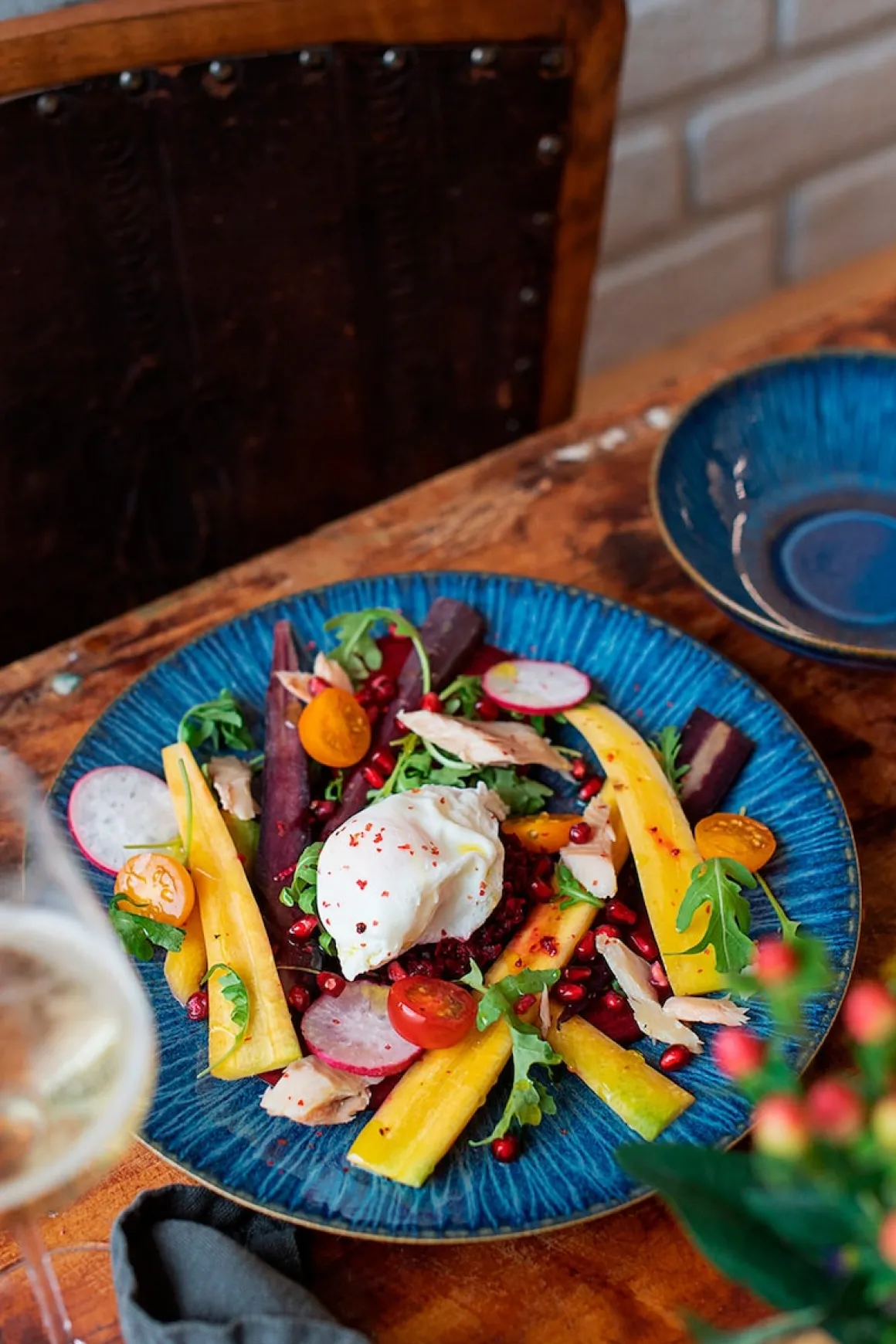 Dessertteller-Set, Steinzeug Eisfall