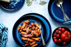 Dessertteller-Set, Steinzeug Niara Schwarz / Grau