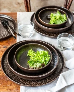 Dessertteller-Set, Steinzeug Glockenklang