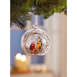 3D-Glaskugel „Krippe“