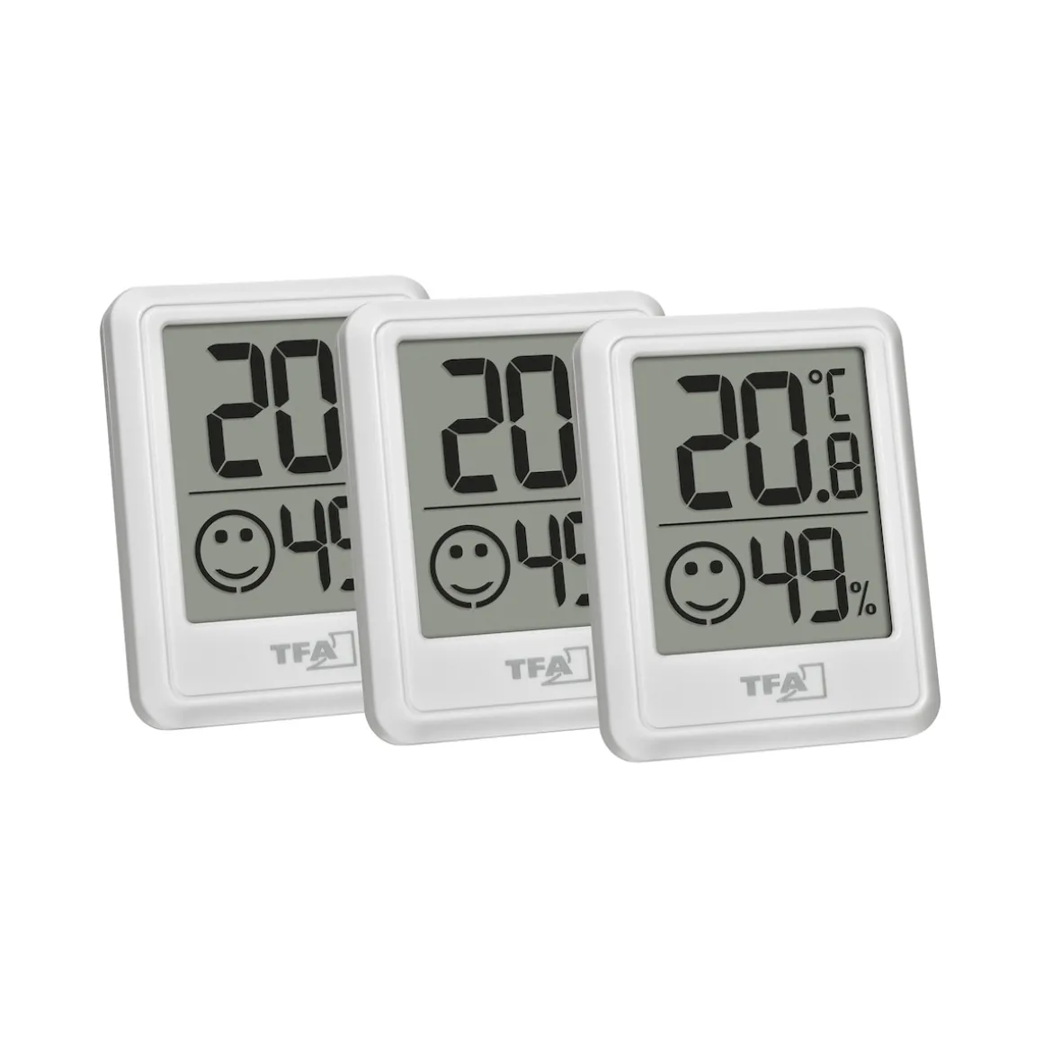 Digitales Thermo-Hygrometer, 3er Set