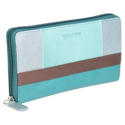 Echtleder-Geldbörse „multicolor“