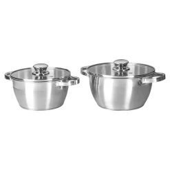 Edelstahl -Topfset 