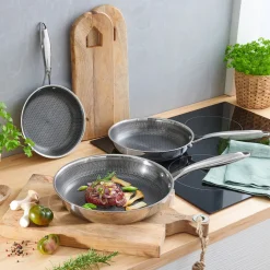 Edelstahl-Pfanne „Premium Polygon“ 24 cm