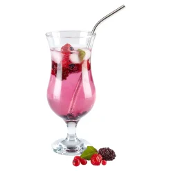 Edelstahl-Strohhalme mit Bürste, 4 Stück