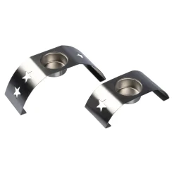 Edelstahl-Teelichthalter-Set, 2-teilig