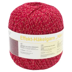 Effekt-Häkelgarn "Häkel-Glitz", 100g rot