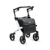 Einkaufsrollator Rollz Flex mit Sitz und Tasche, faltbar Pebble White